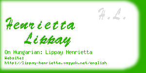 henrietta lippay business card